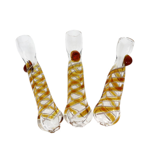 3.5 INCH GLASS BOHEMIAN STRAIGHT PIPE 3CT/DISPLAY - 22GM